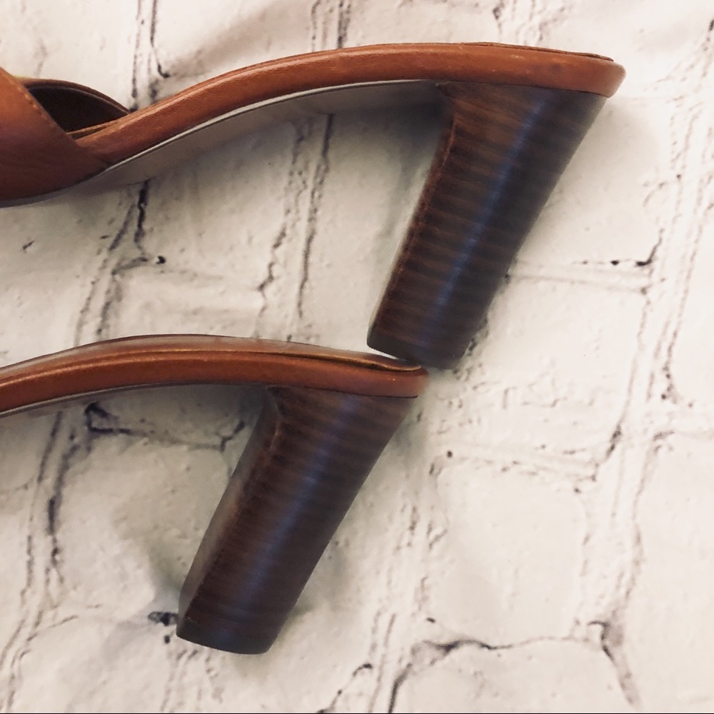 👑CIRCA JOAN & DAVID RUST BROWN EMBROIDERED SLIDES - Picture 6 of 8